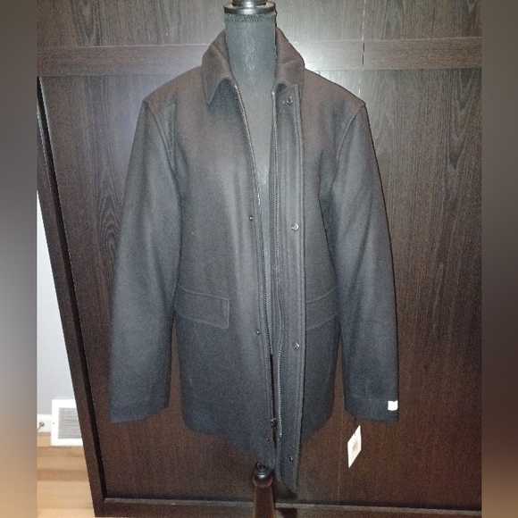 Calvin Klein Wool Overcoat Mens Medium - Picture 5 of 9
